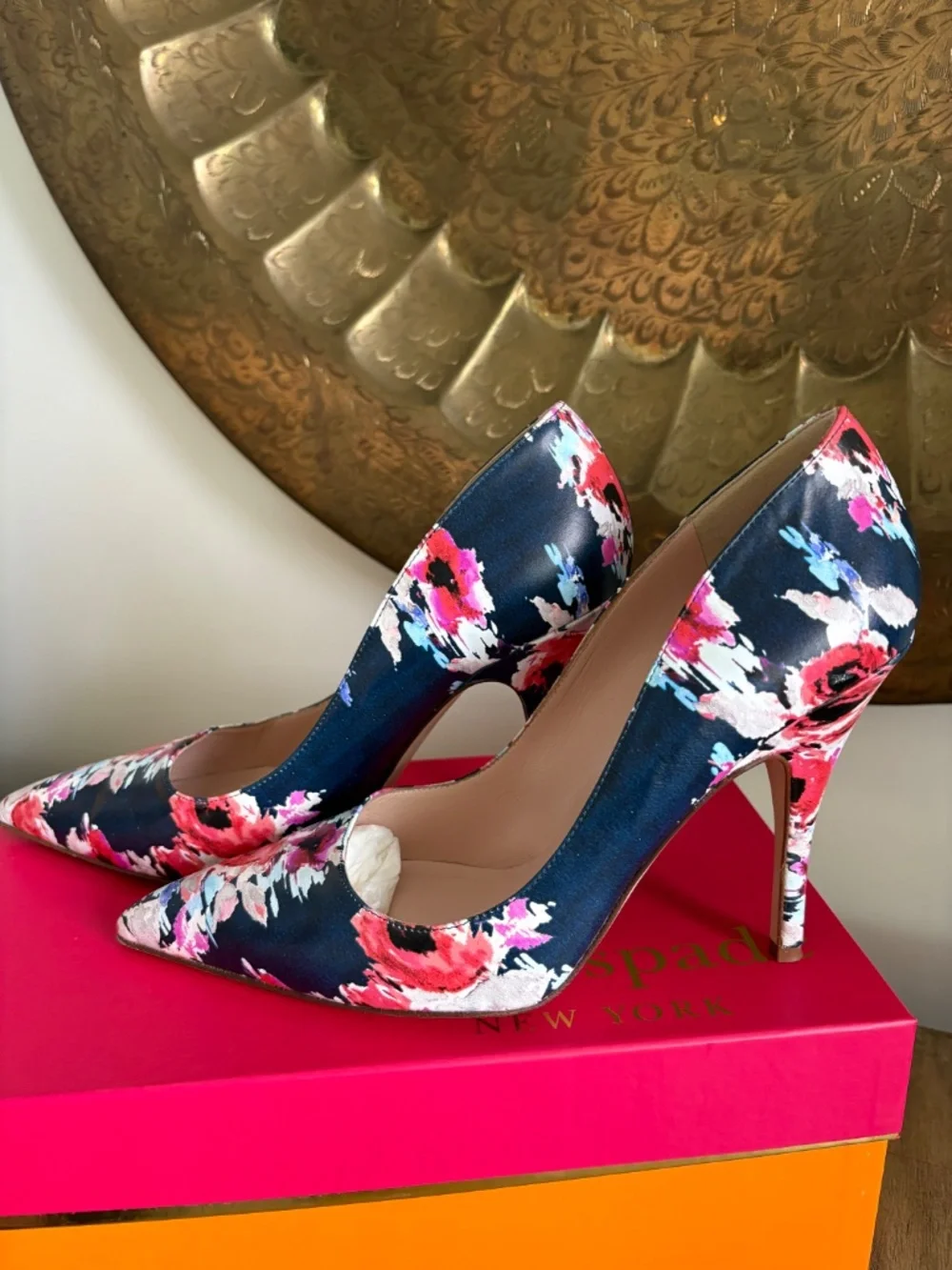 Kate Spade multi colored stilettos size 8 - Picture 3 of 6